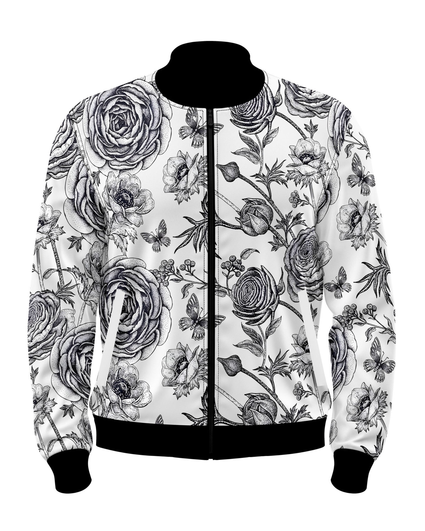 Noir Bloom Bomber