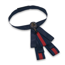 Load image into Gallery viewer, Red and Blue Sporty TieBow
