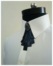 Load image into Gallery viewer, Stunning Navy Crystal TieBow
