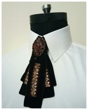 Load image into Gallery viewer, Royal Black and Maroon TieBow
