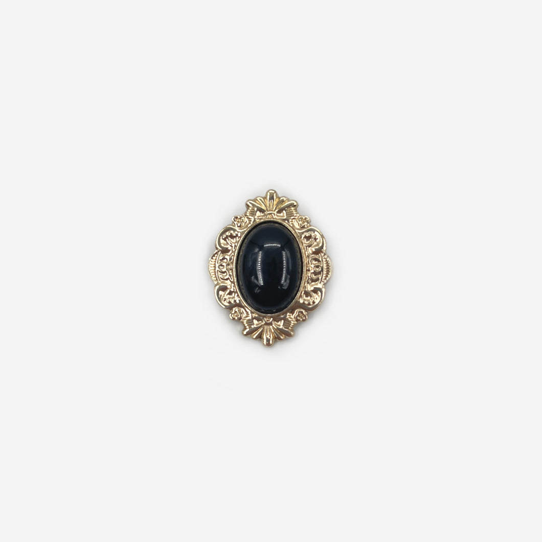 Black & Gold Button