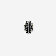 Load image into Gallery viewer, Black &amp; White Gold Broach
