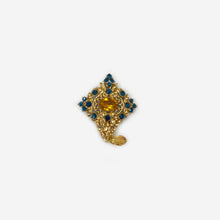 Load image into Gallery viewer, Blue Gold Broach
