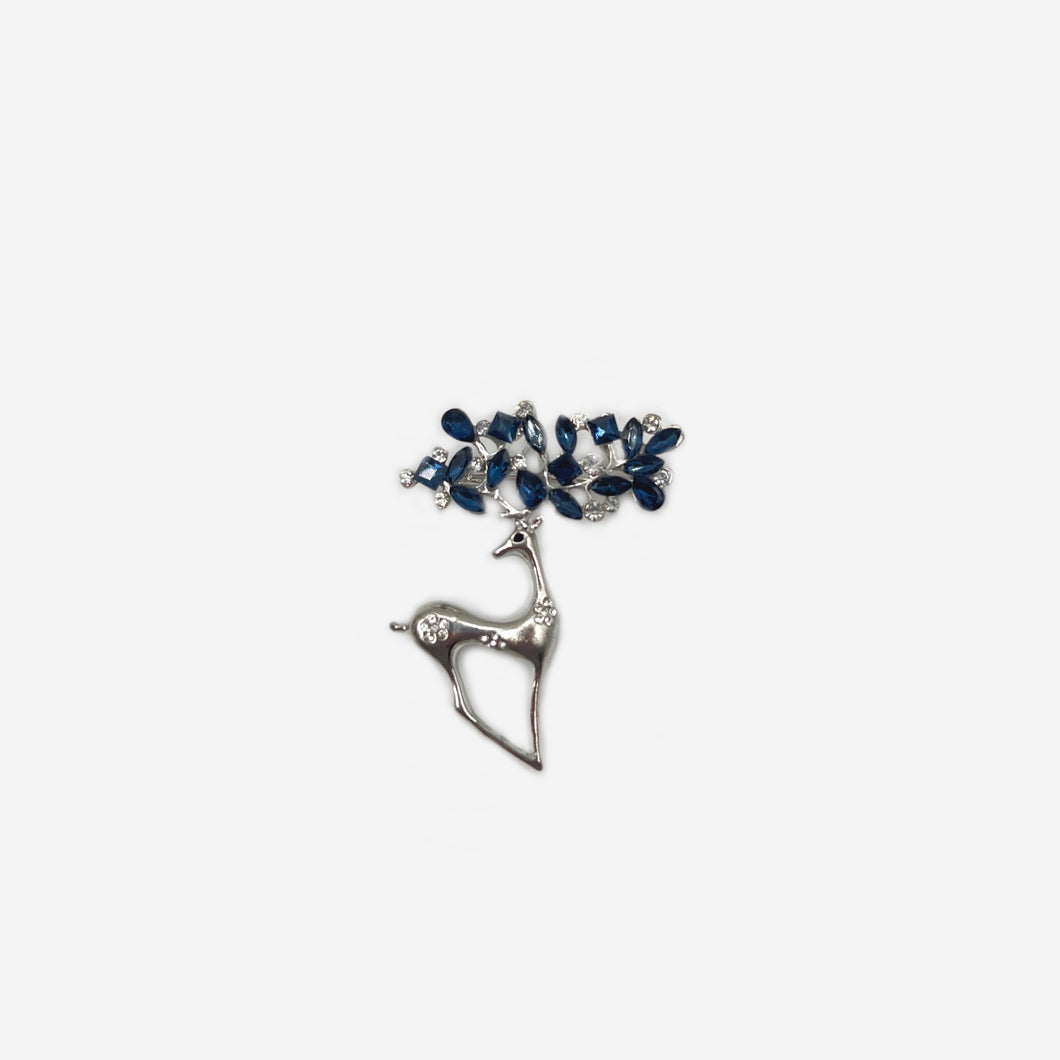 Blue Deer Broach