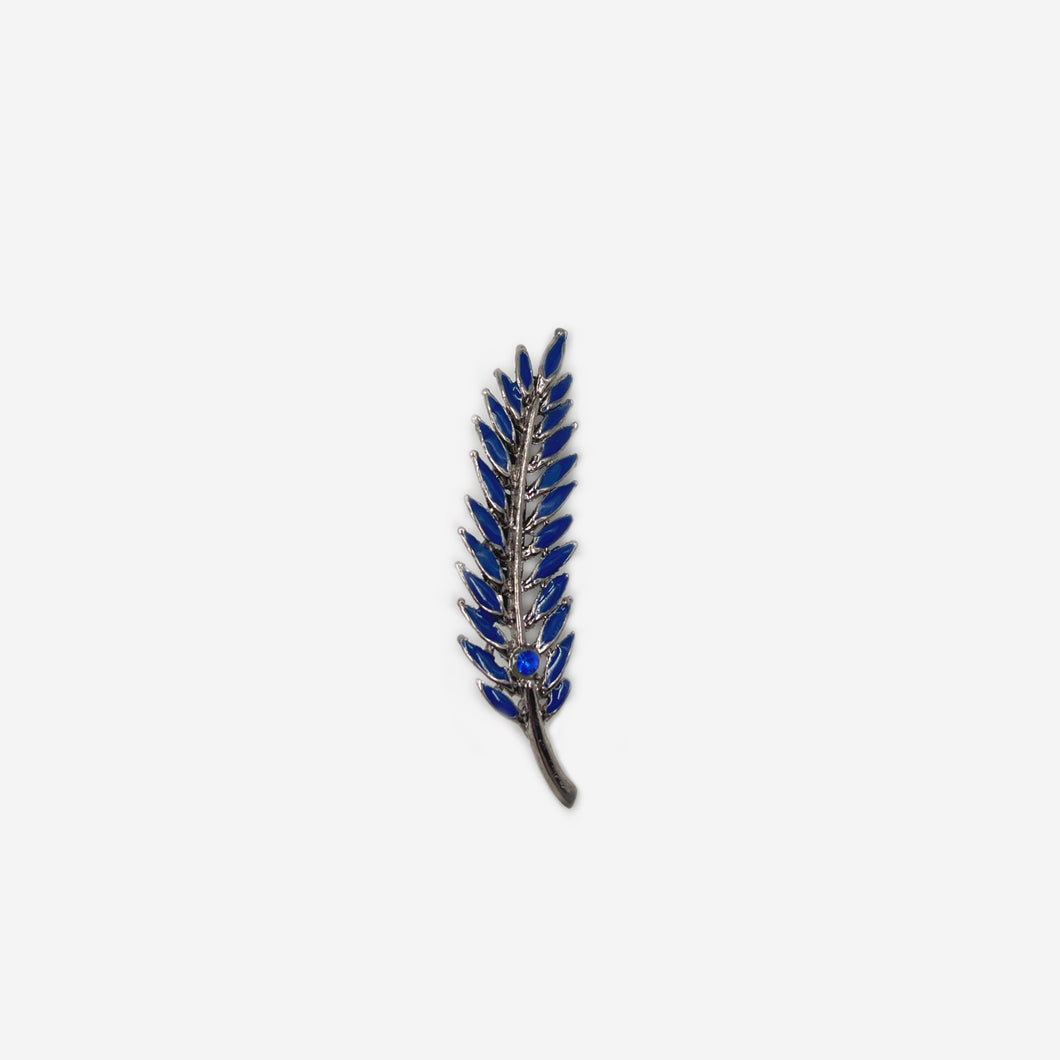 Blue Feather Broach