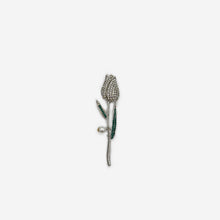 Load image into Gallery viewer, Diamond Rose Bud Broach
