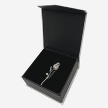 Load image into Gallery viewer, Diamond Rose Bud Broach
