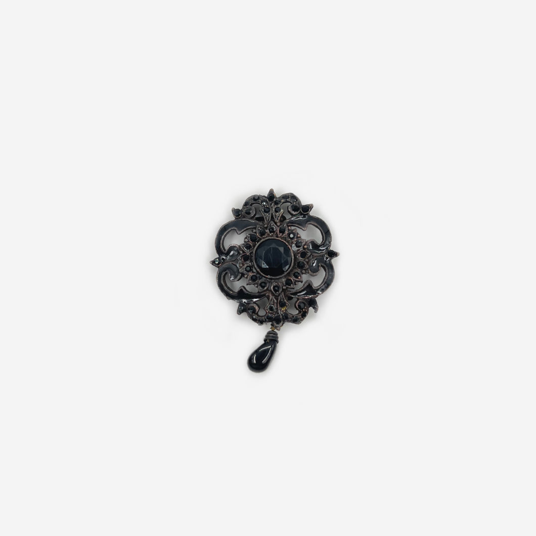 Black Cutout Broach