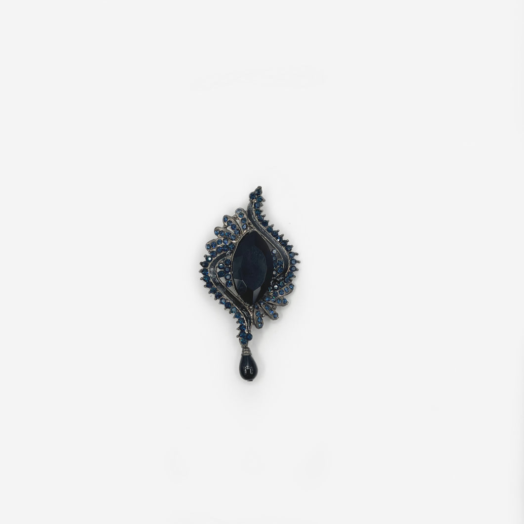 Indigo Broach