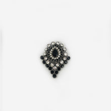 Load image into Gallery viewer, Black &amp; Silver Dots Broach
