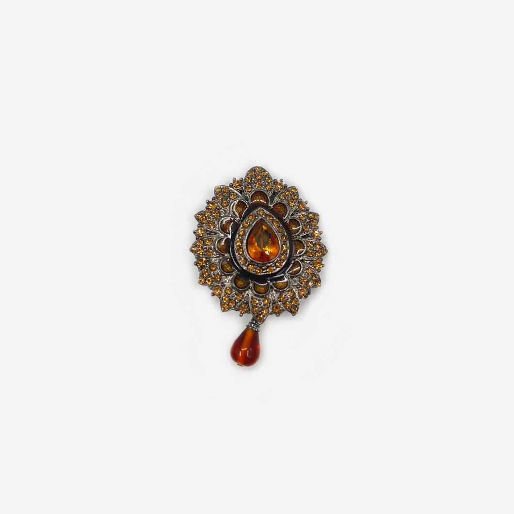 Orange Gold Broach