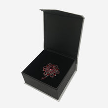 Load image into Gallery viewer, Red Flower Broach
