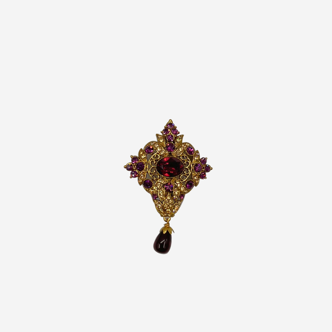 Gold & Ruby Broach