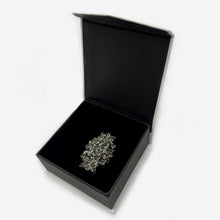 Load image into Gallery viewer, Silver Crystal Broach
