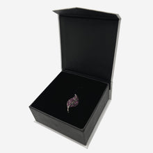 Load image into Gallery viewer, Pink &amp; Silver Leaf Broach
